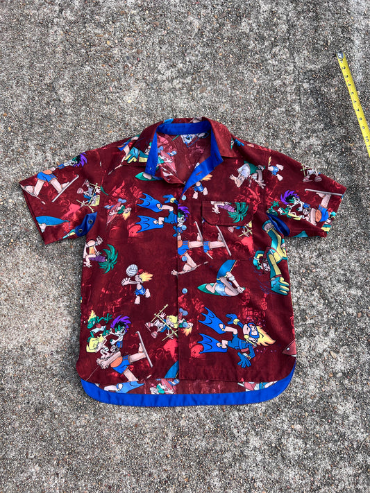 90’s Jnco “Flamehead” button up