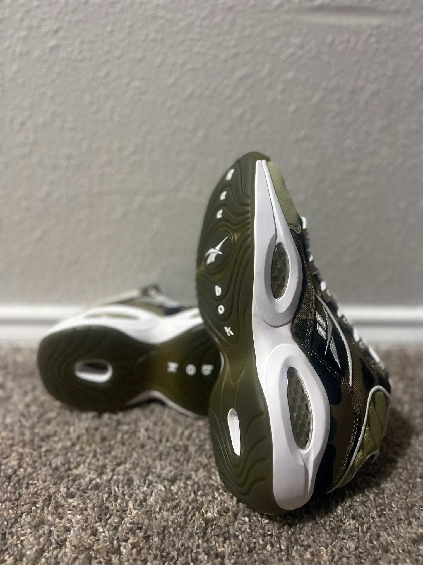 Reebok A Bathing Ape x Mita Sneakers x Question Mid 1st Camo