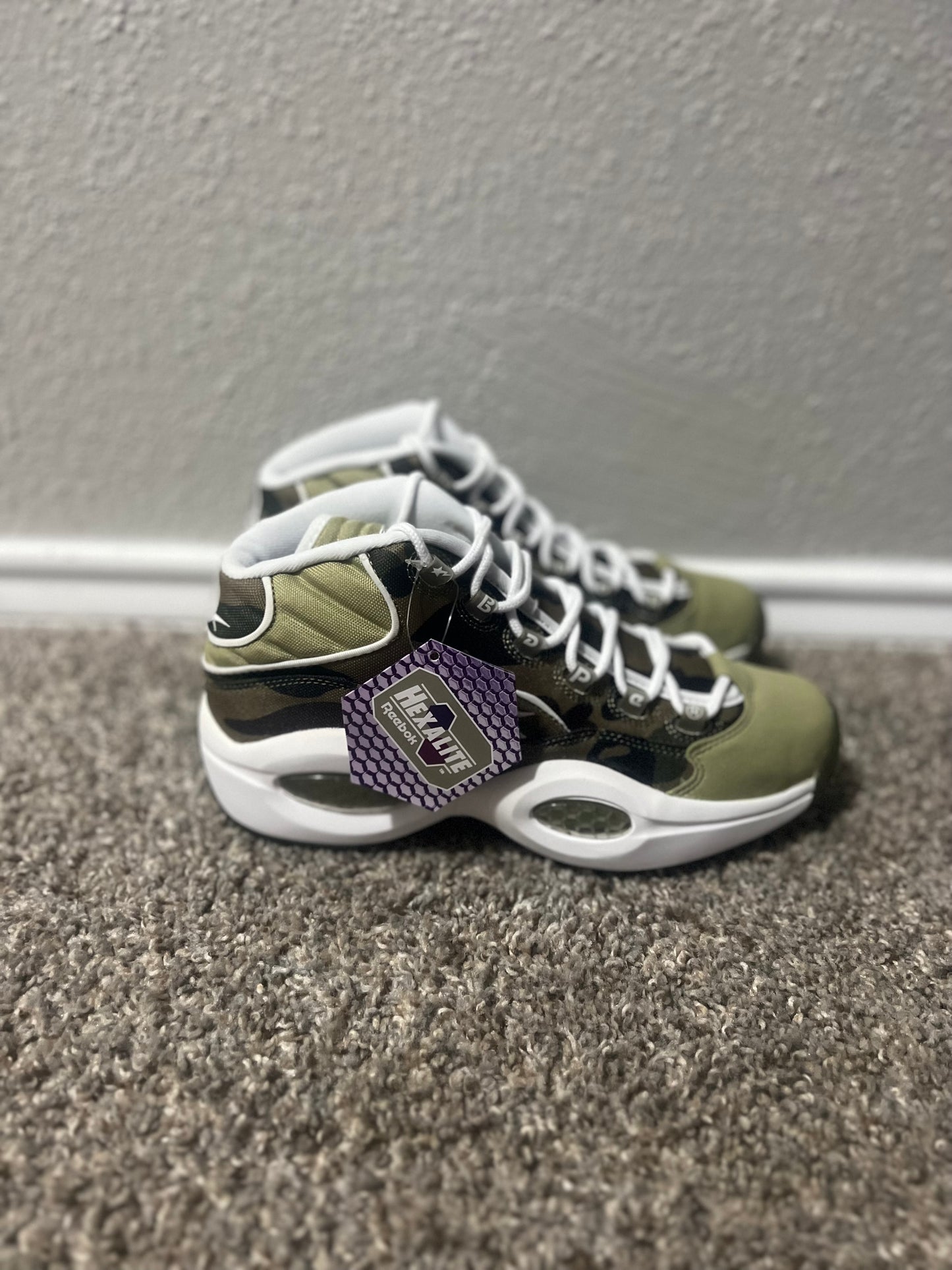 Reebok A Bathing Ape x Mita Sneakers x Question Mid 1st Camo