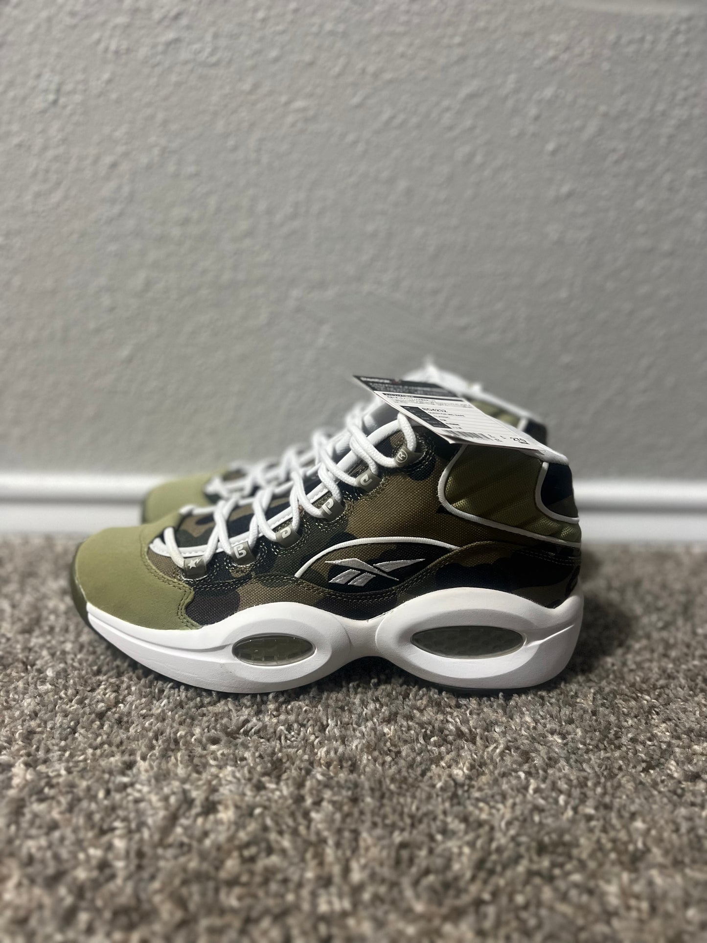 Reebok A Bathing Ape x Mita Sneakers x Question Mid 1st Camo