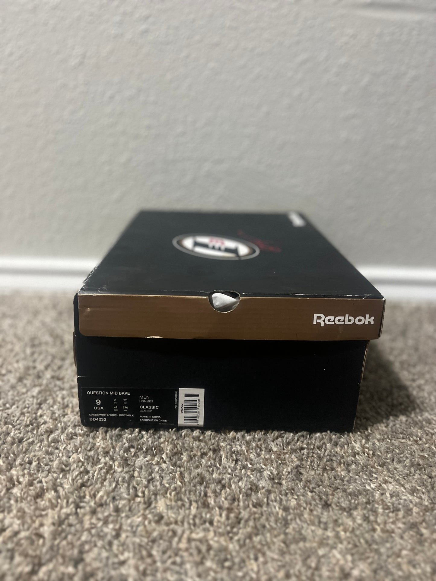 Reebok A Bathing Ape x Mita Sneakers x Question Mid 1st Camo